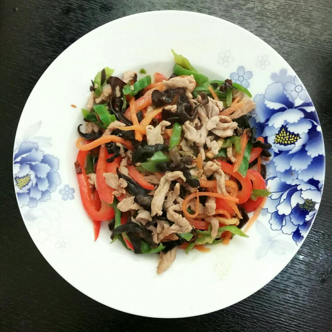 五彩肉丝（鸡丝更嫩）