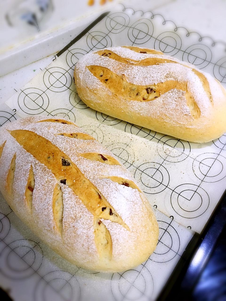 香喷喷的全麦培根面包