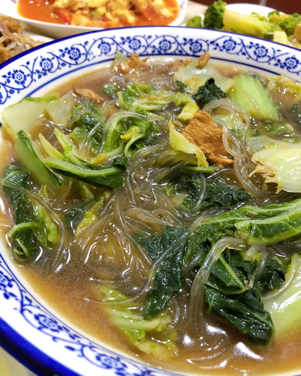 小白菜炖粉条