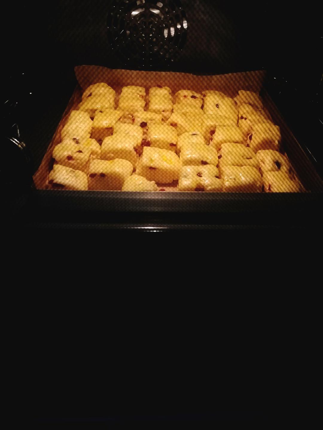 蔓越莓优格小面包块