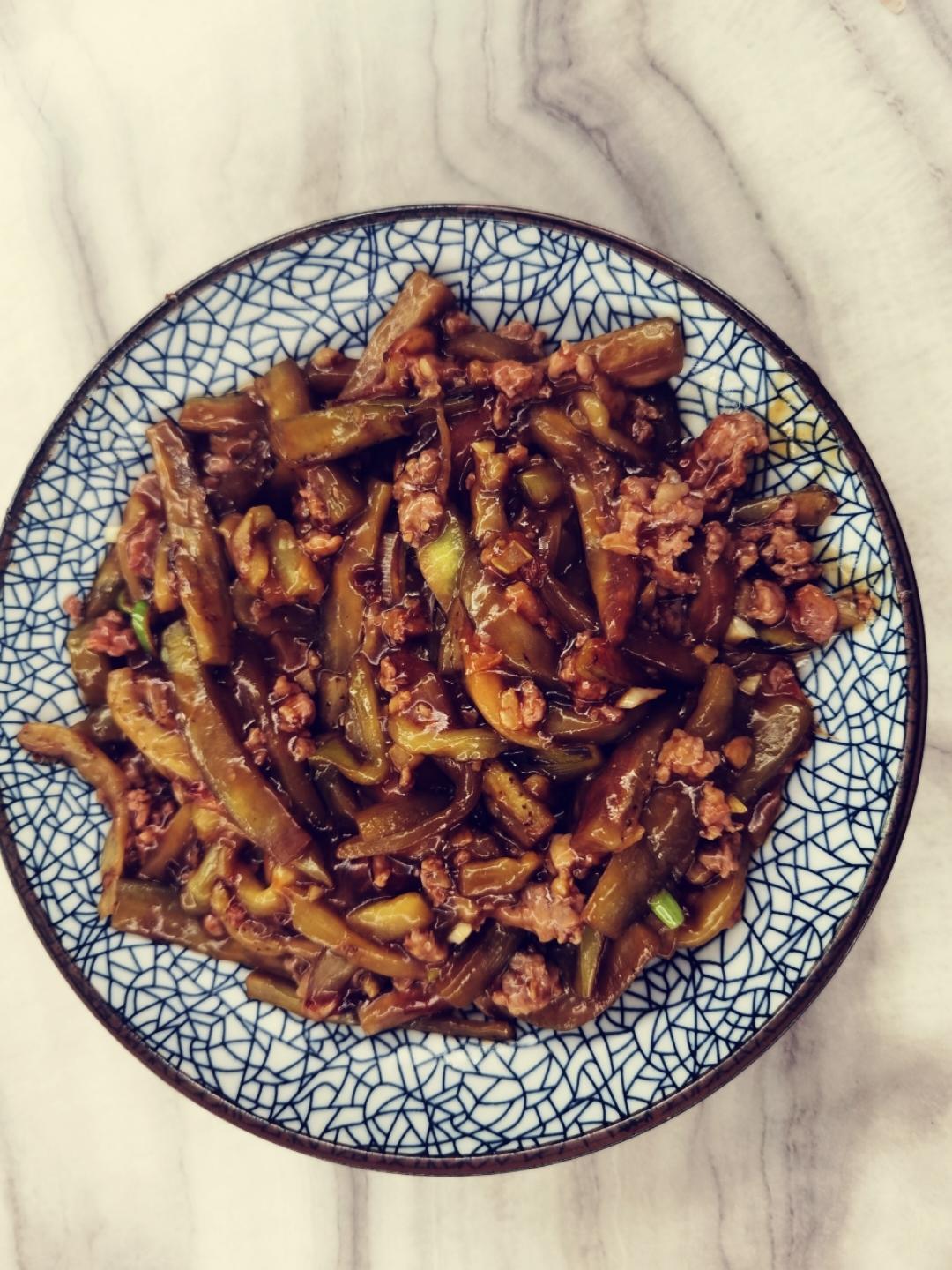 超级下饭酱香味肉末茄子