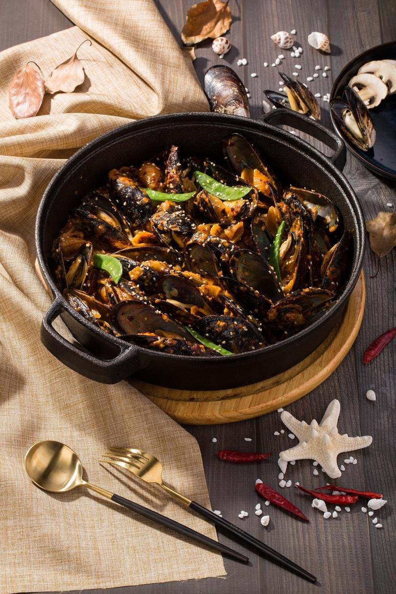 麻辣贻贝的做法