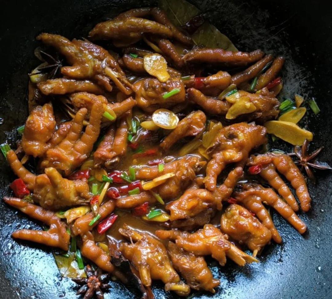 特色鸡爪饭店都吃不到的超级美味😆😆