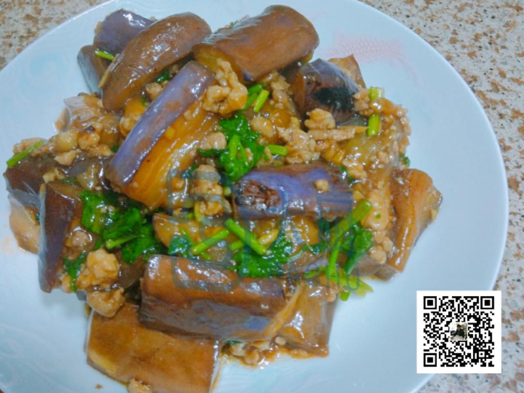 不油腻肉末紫茄的做法