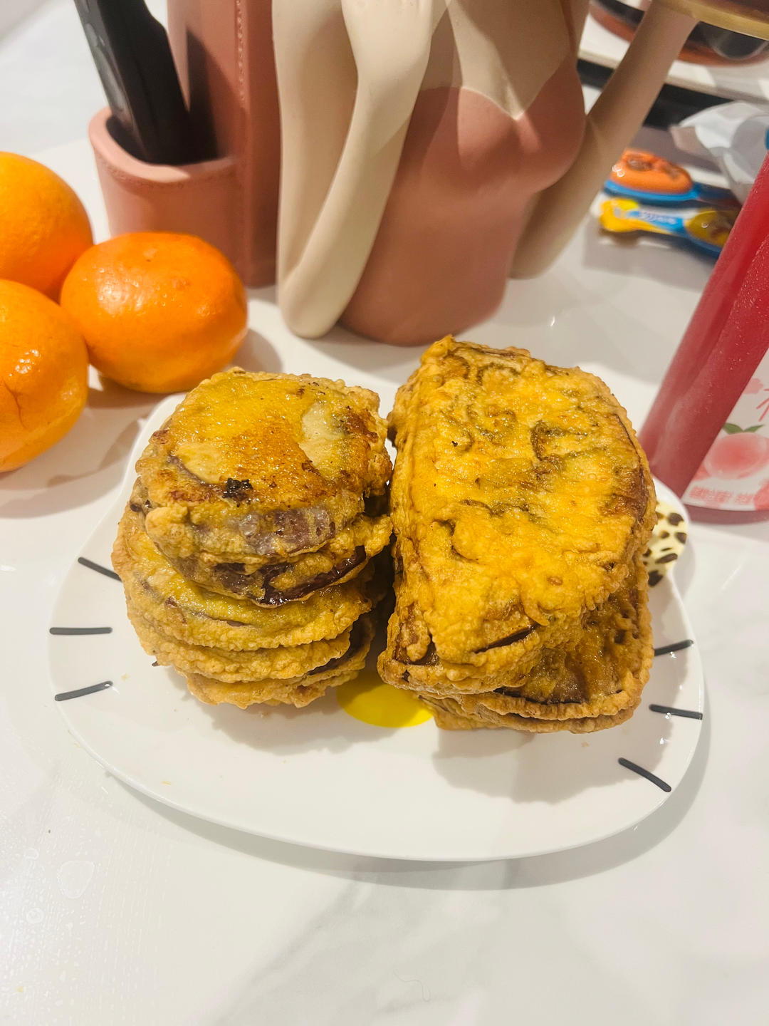 酥炸茄盒￨外酥里嫩