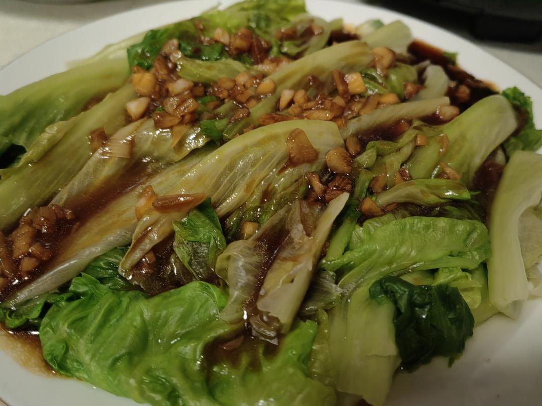 一点不输饭店的白灼罗马生菜