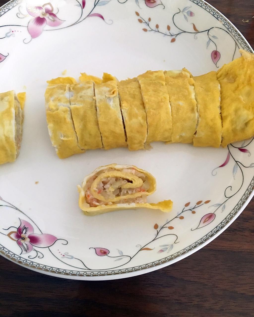马蹄虾泥蛋卷