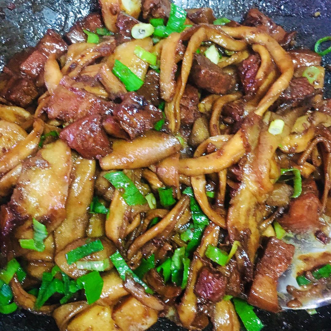 好吃不腻的红烧肉炖葫芦条土豆(无糖无油版)的做法 步骤17