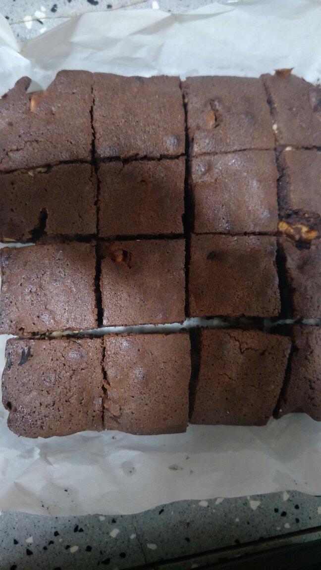 超简单无需打发的布朗尼蛋糕（多图 巧克力和可可粉版都有）🌟x3