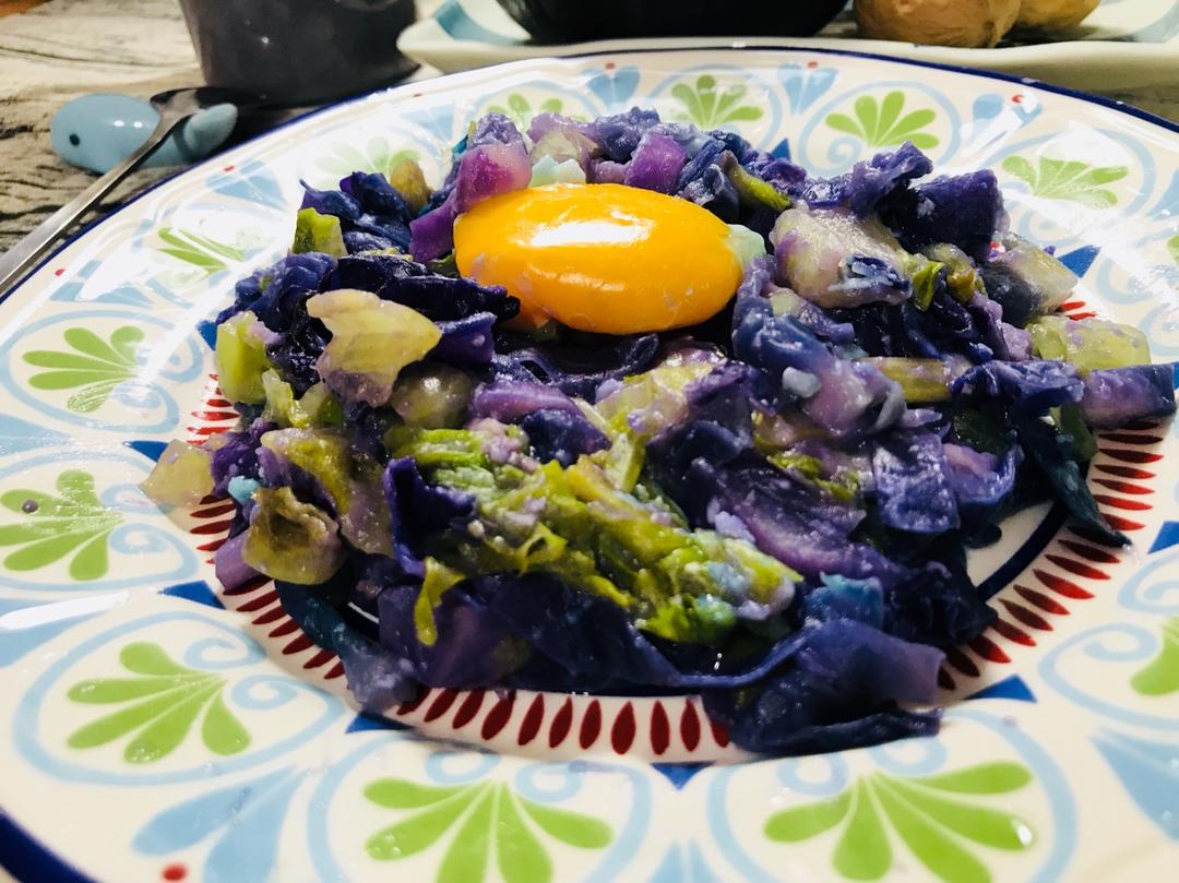 快手早餐料理-卷心菜烘蛋