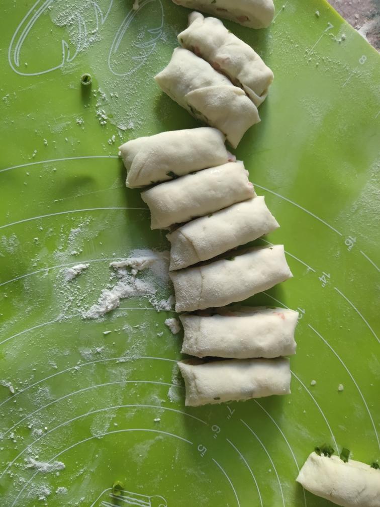 花卷馒头（葱不黄）的做法 步骤11