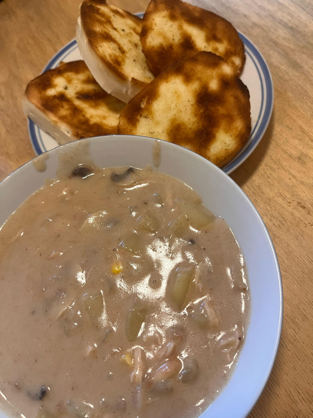鸡茸奶油蘑菇汤