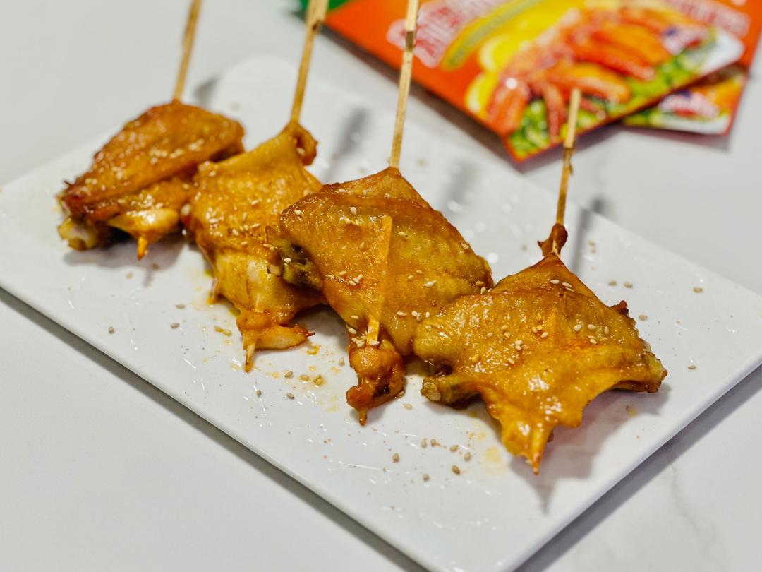 快手奥尔良翅扒的做法