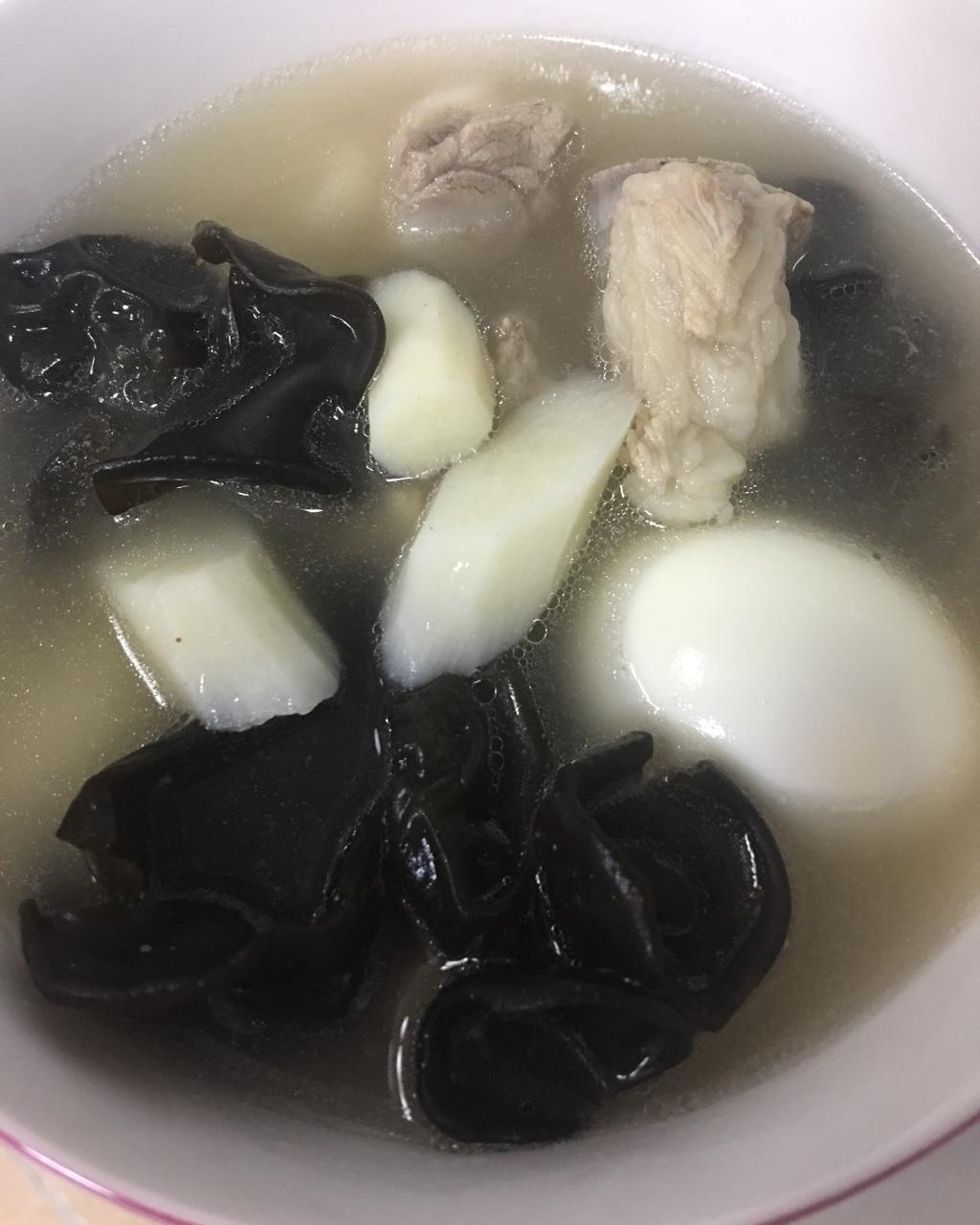 山药黑木耳排骨汤