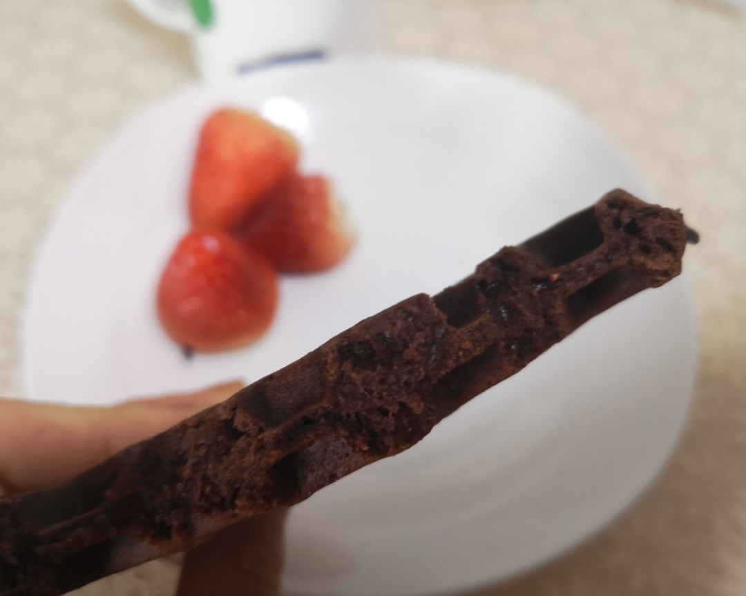 巧克力草莓华夫饼的做法 步骤7