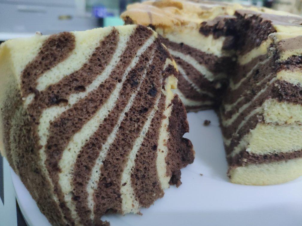 斑马纹酸奶蛋糕