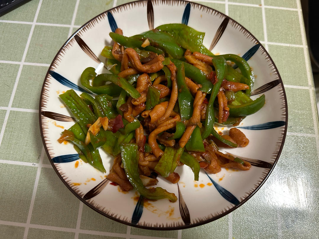 爆炒鸭肠