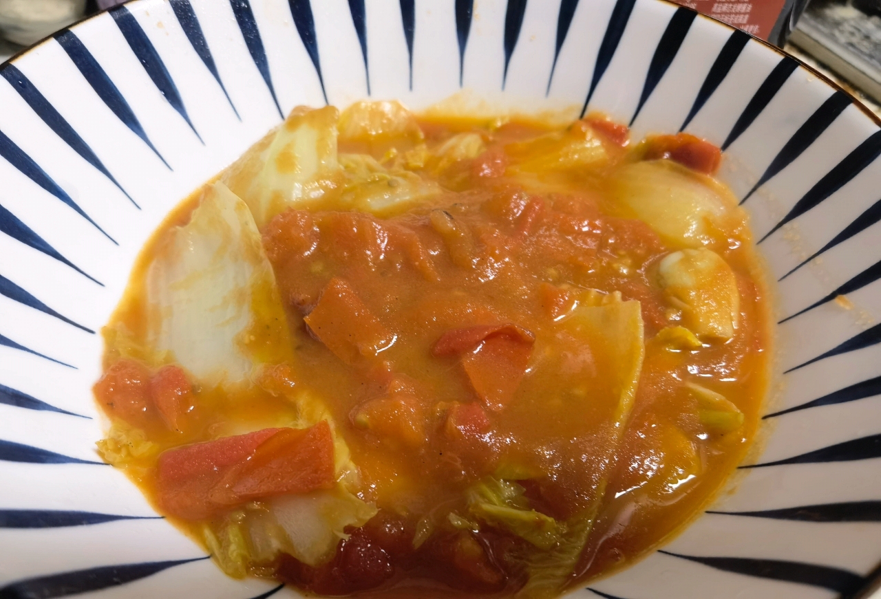 西红柿炒白菜