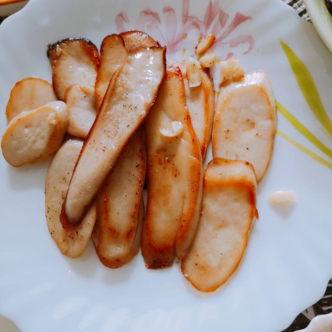 香煎厚片杏鲍菇—香浓饱腹，好吃好看