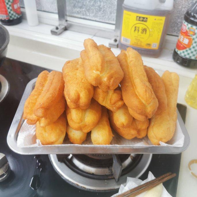 自制无泡打粉油条
