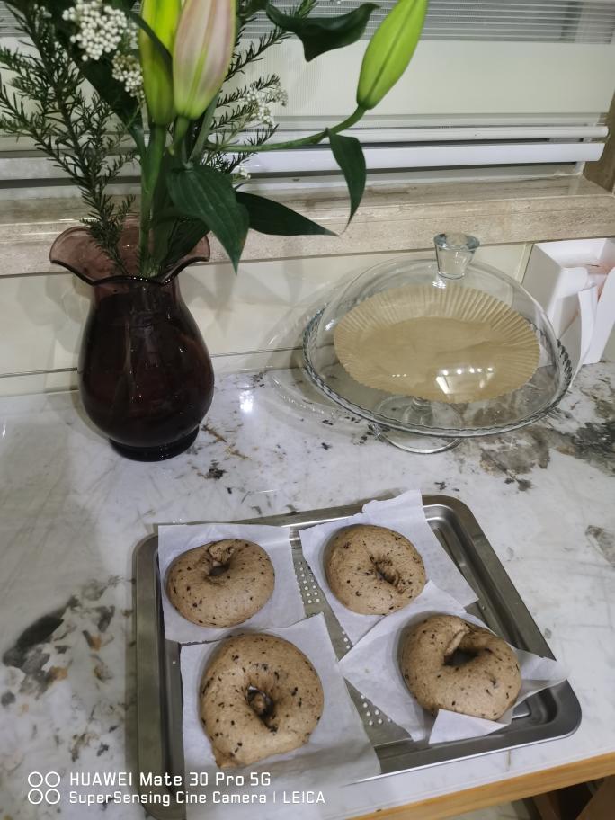 蓝莓贝果的做法