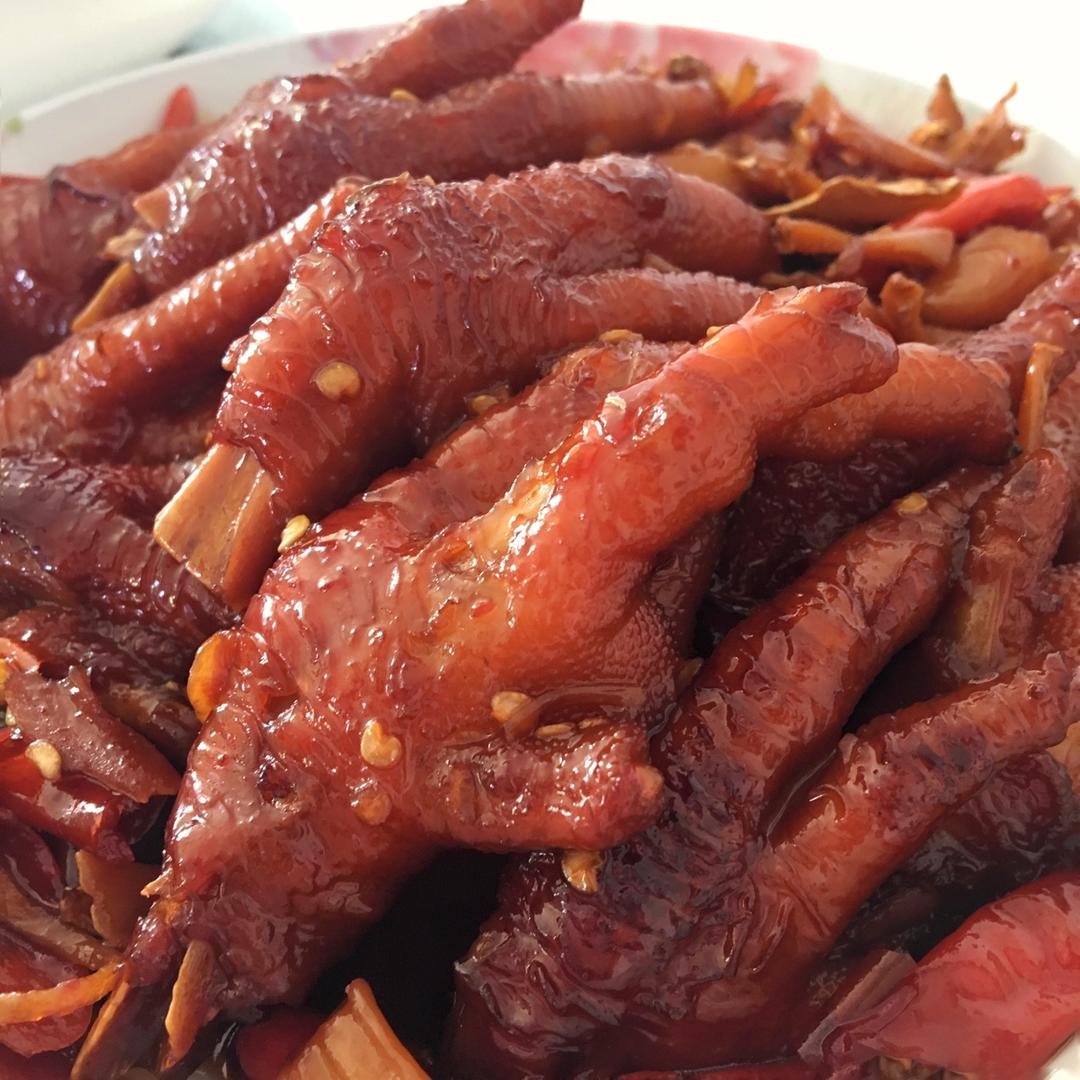 香辣烧鸡爪