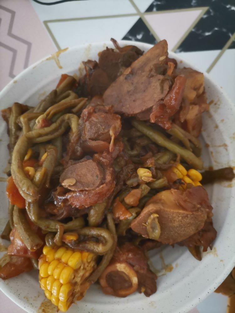 东北排骨炖豆角