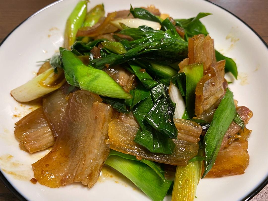 青蒜炒腊肉