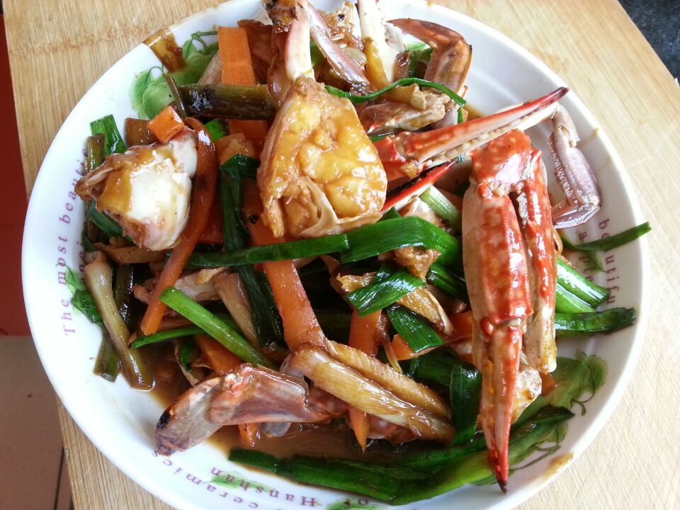 炒梭子蟹