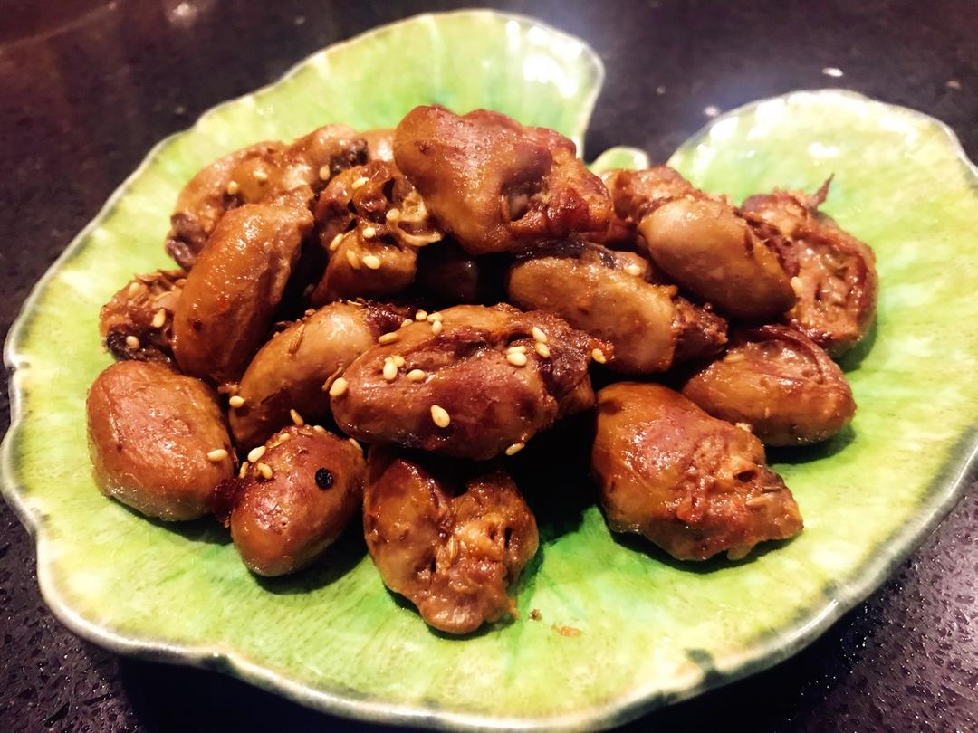 孜然烤鸡心
