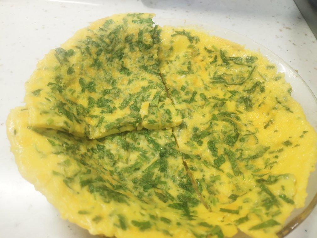 香菜鸡蛋饼