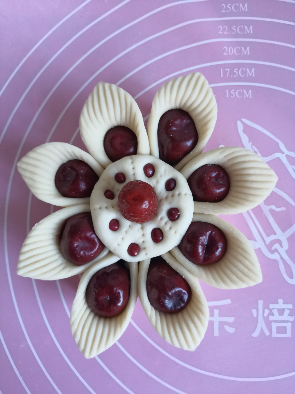 花样面食，花样馒头，【枣花馍】