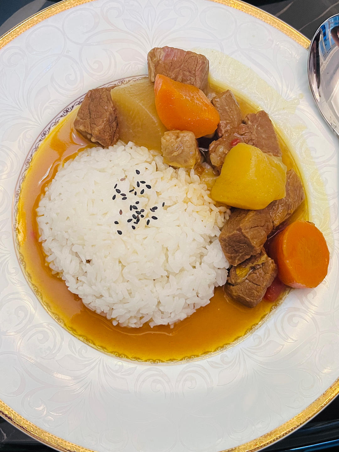 咖喱牛腩（电压力锅）