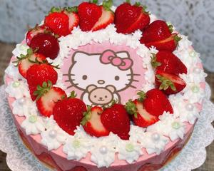 草莓慕斯蛋糕（8寸）的做法 步骤13