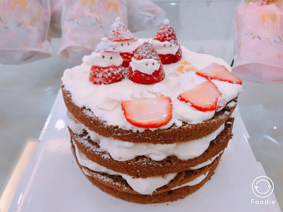 圣诞呆萌裸蛋糕