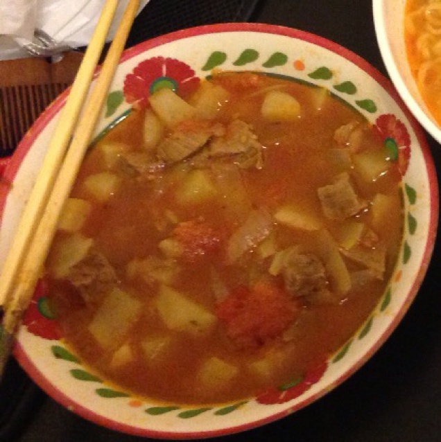 西红柿牛腩土豆