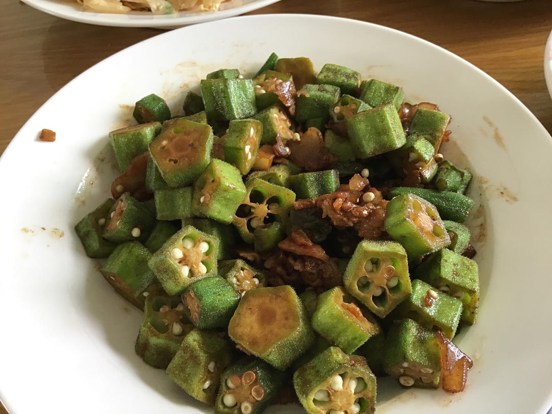 秋葵炒肉(超下饭！)