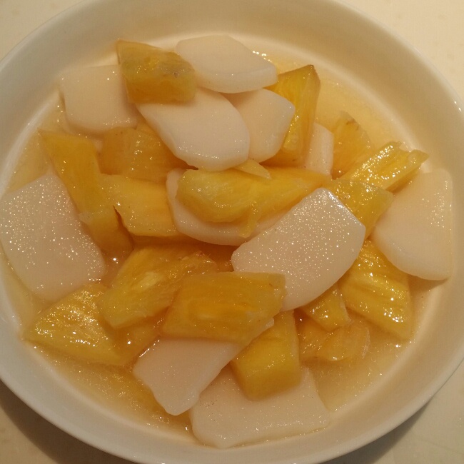 水泪滴1做的菠萝炒年糕