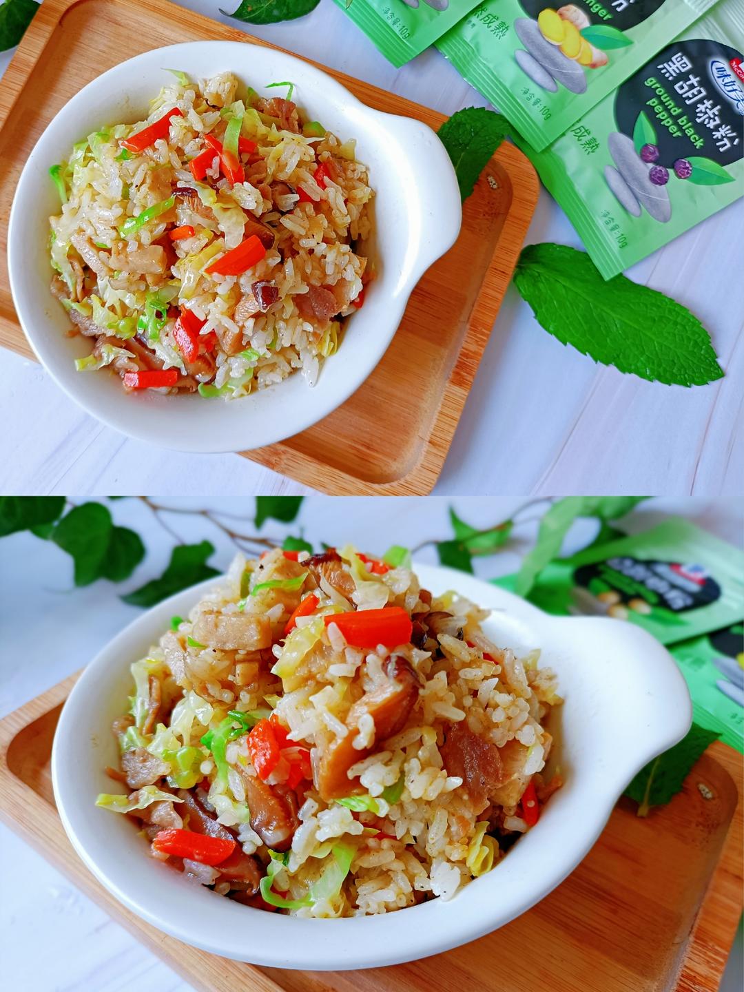 潮汕饭之包菜柯饭的做法