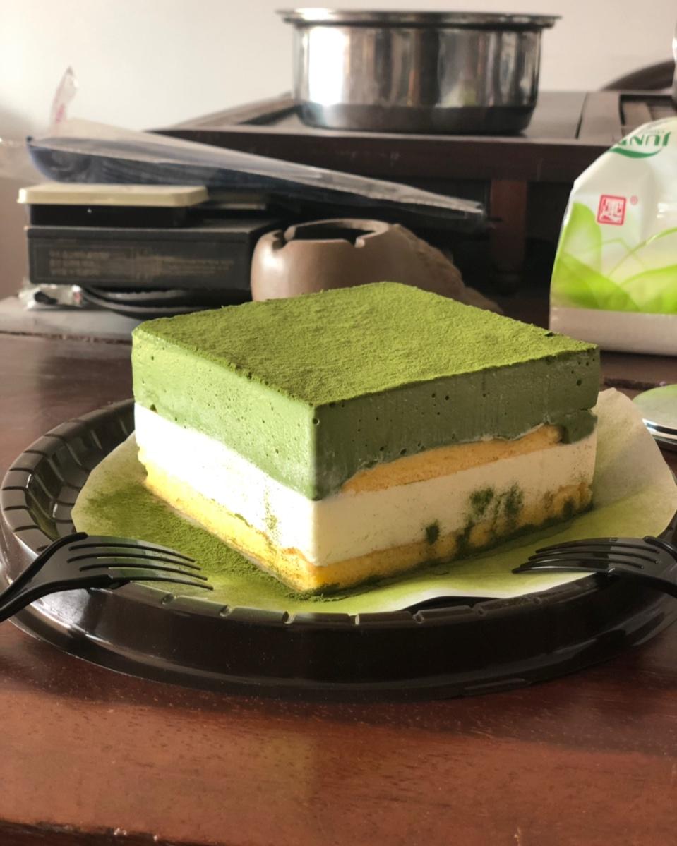 抹茶清酒白巧克力慕斯
