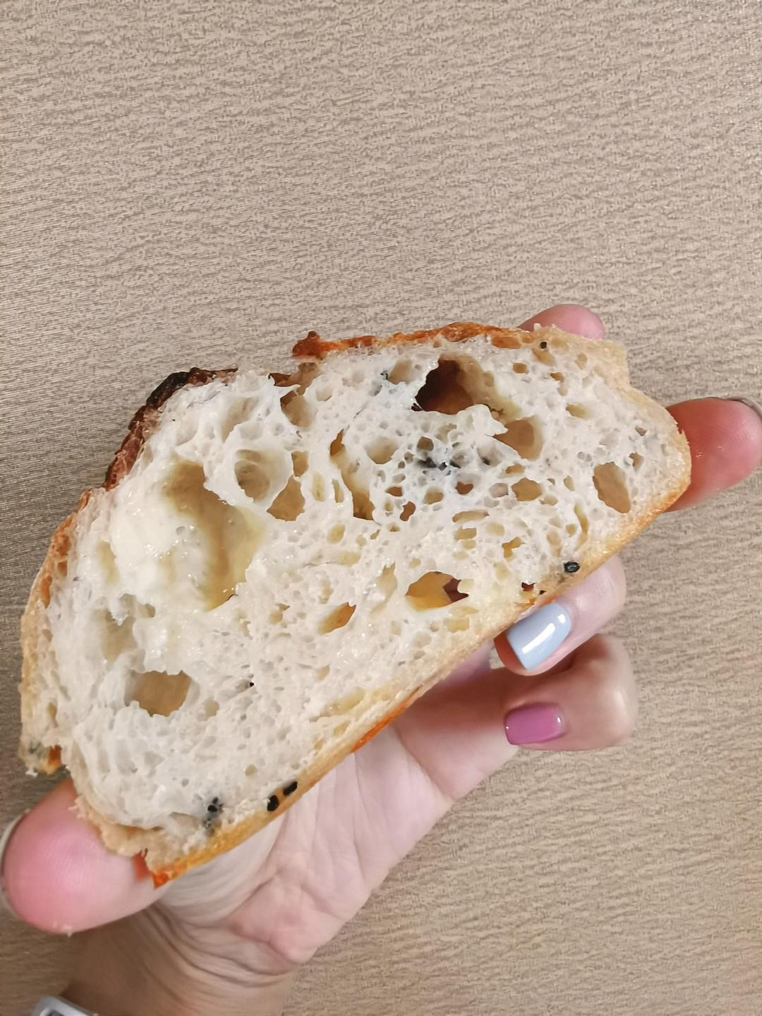 欧包的秘密（免揉/大孔洞/核桃/超简单）