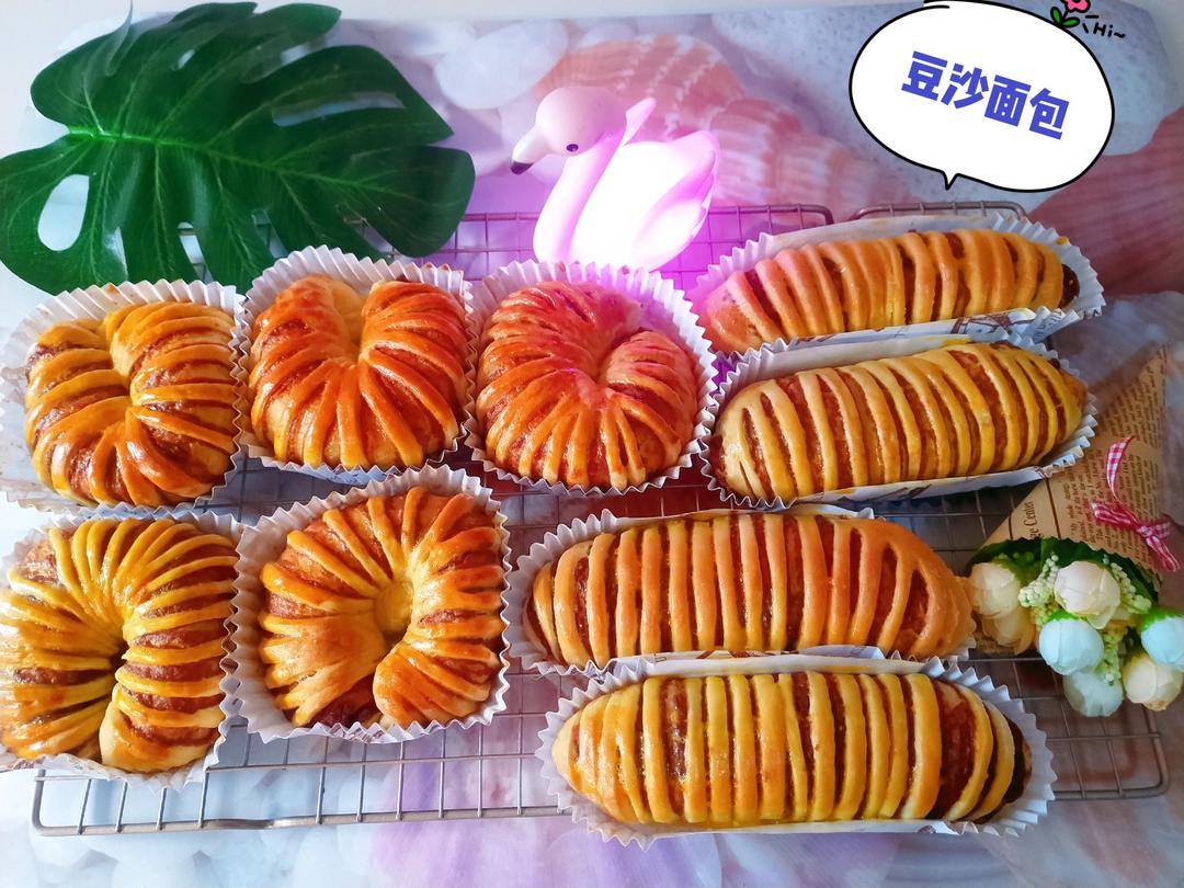 👏松软红豆沙毛毛虫面包🍞