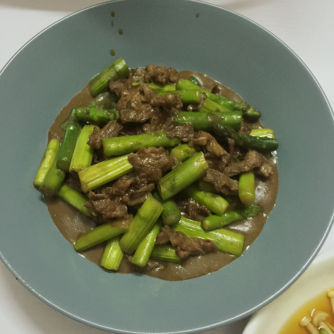 【曼食慢语】蚝油芦笋牛肉粒