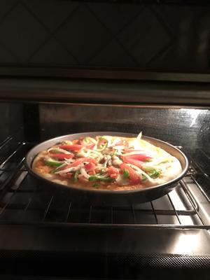 自制培根火腿披萨的做法 步骤8