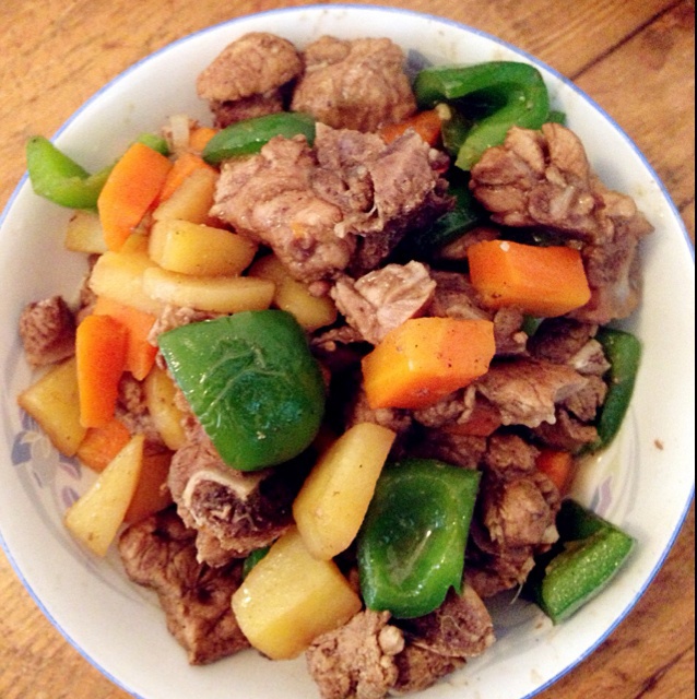 土豆炖排骨