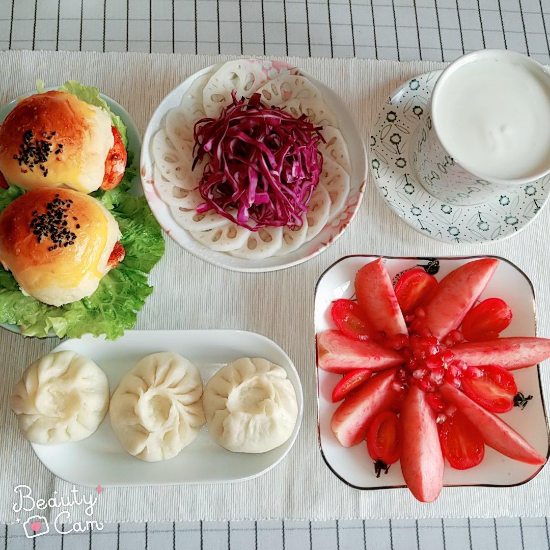 简单免揉——松软汉堡胚