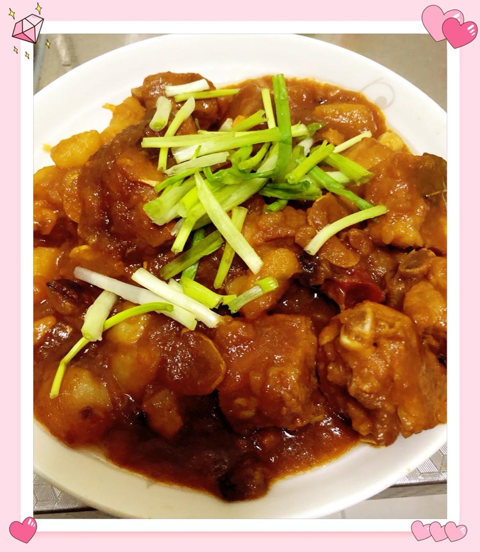 土豆炖排骨