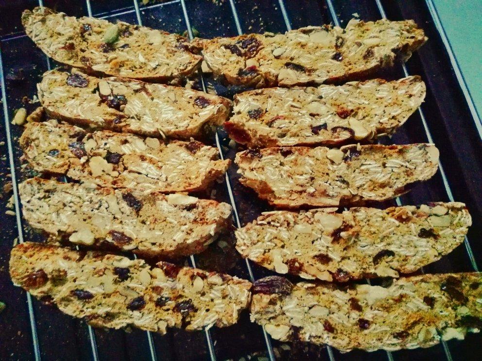 【健康零食】燕麦坚果意式脆饼