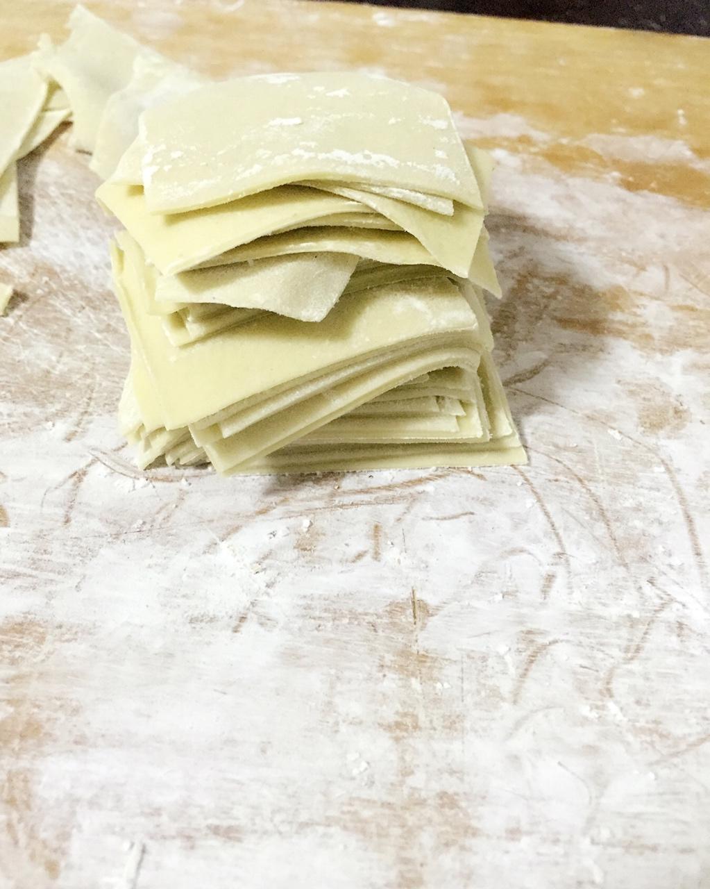 自己做馄饨皮、云吞皮