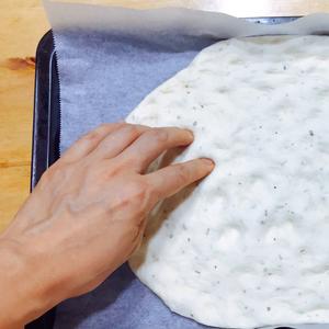 【樉樉的小厨房】田园佛卡夏意大利面包 像画一样美丽的面包的做法 步骤6